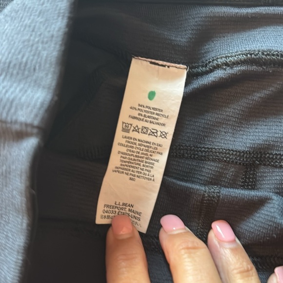L.L. Bean‎ Elastic Waistband Ribbed Textured Leggings - Picture 4 of 7